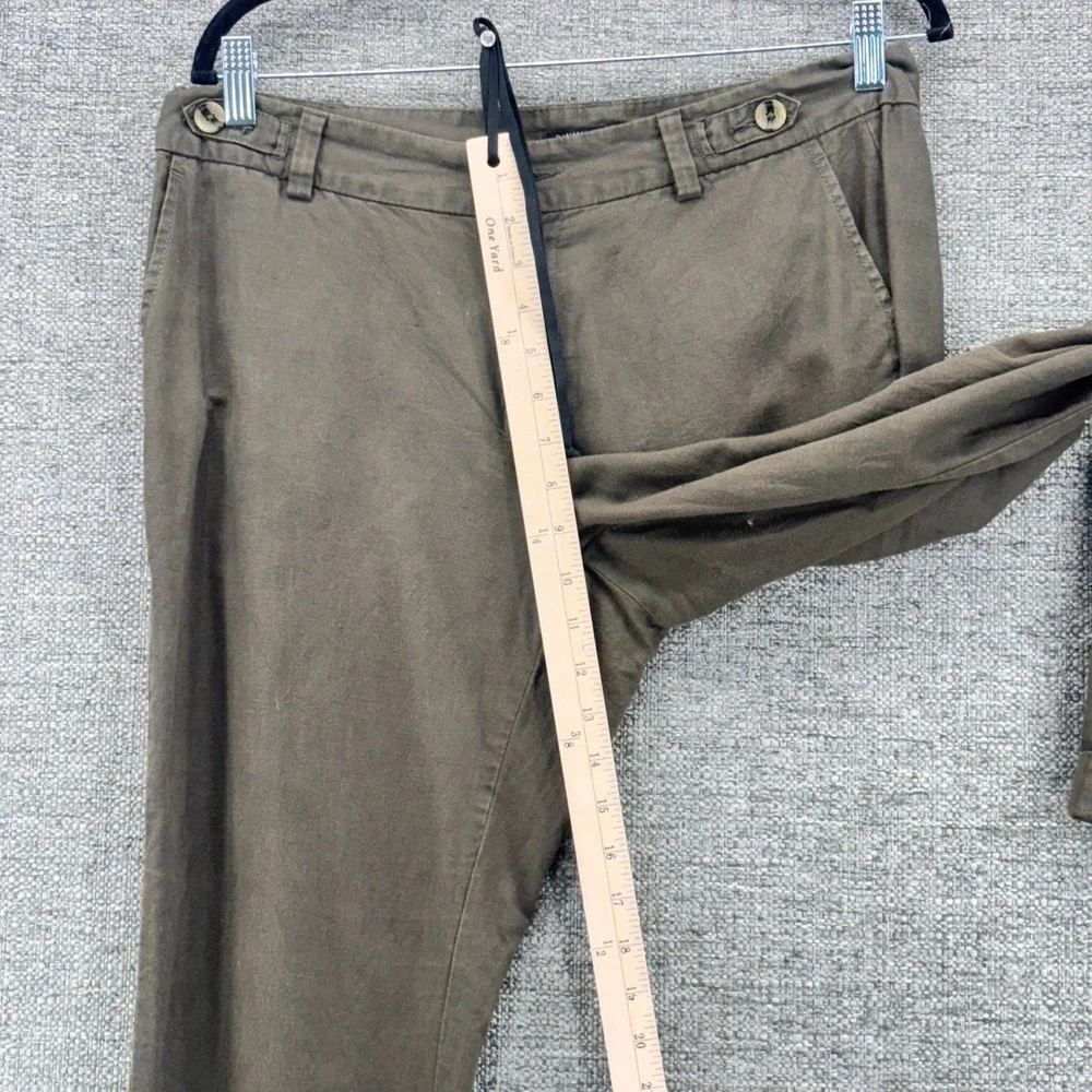 Banana Republic Linen Pants Olive Green 10